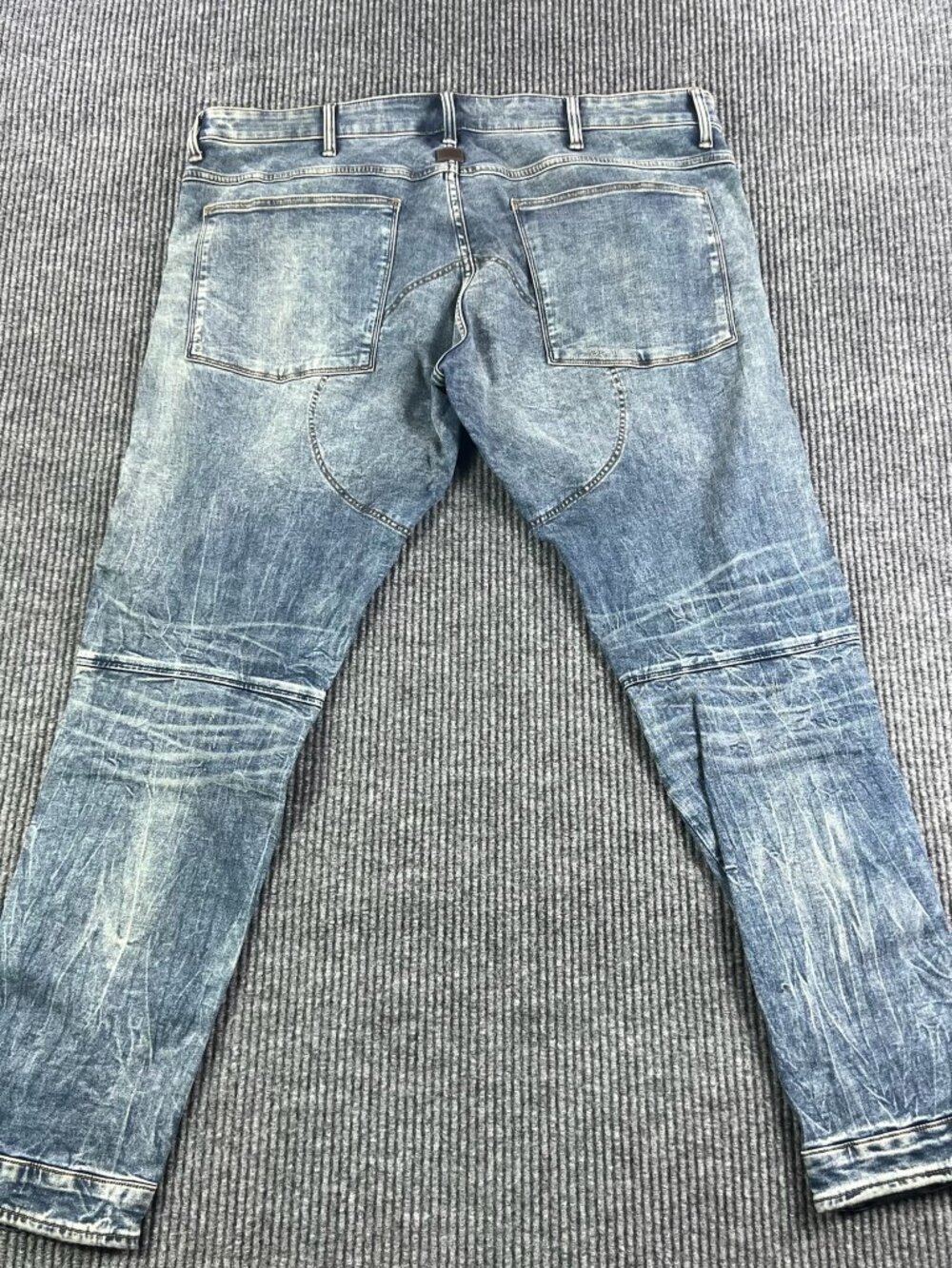 G Star Raw 5620 3D Skinny Zip Knee Jeans Mens 40x32 Denim - Picture 9 of 15